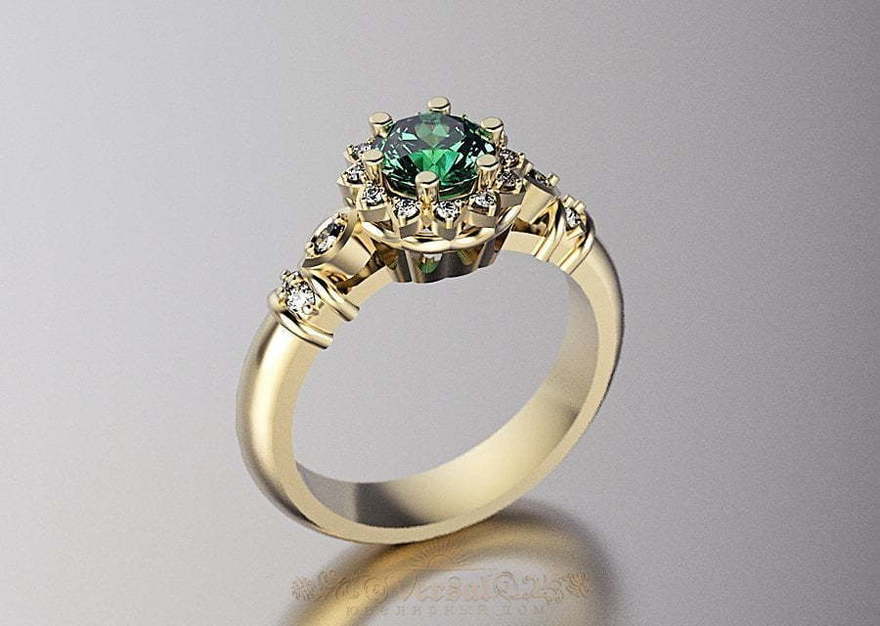 Помолвочное кольцо VGJK0186 из Желтое золото от Ювелирный Дом Версаль 1