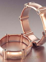 Обручальные кольца VGOK0058 из Розовое (красное) золото от Ювелирный Дом Версаль 1