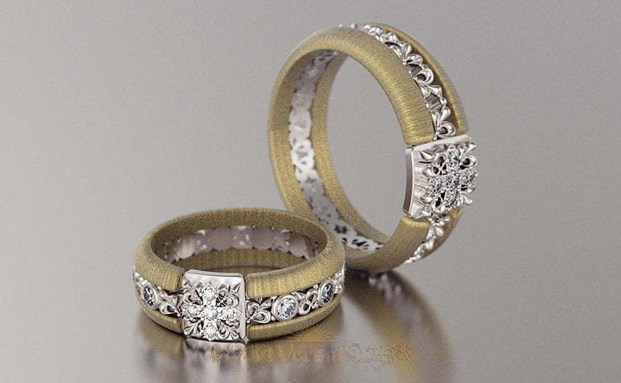 Обручальные кольца VGOK0112 из Комбинированные от Ювелирный Дом Версаль 3