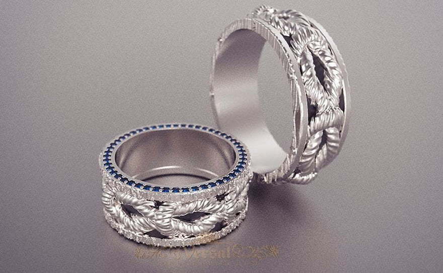 Обручальные кольца VGOK0154 из Белое золото, Платина от Ювелирный Дом Версаль 1