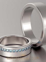 Обручальные кольца VGOK0107 из Белое золото от Ювелирный Дом Версаль 1