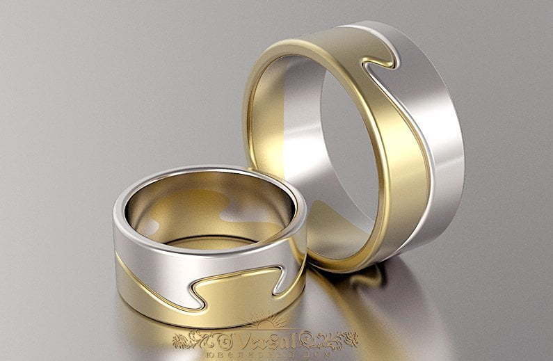 Обручальные кольца VGOK0084 из Комбинированные от Ювелирный Дом Версаль 1