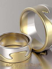 Обручальные кольца VGOK0084 из Комбинированные от Ювелирный Дом Версаль 1