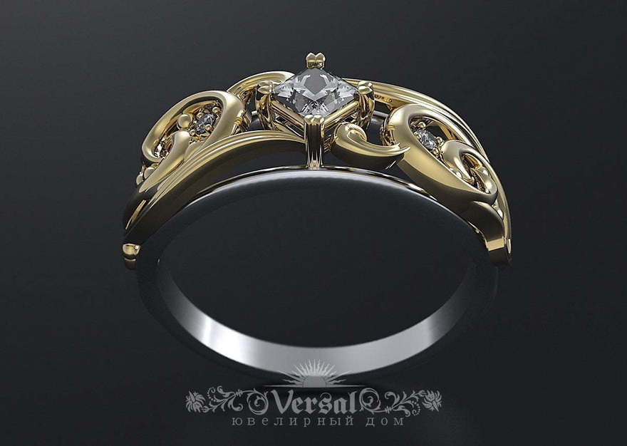 Помолвочное кольцо VGPKP0101 из Комбинированные от Ювелирный Дом Версаль 1