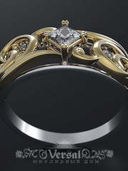Помолвочное кольцо VGPKP0101 из Комбинированные от Ювелирный Дом Версаль 1