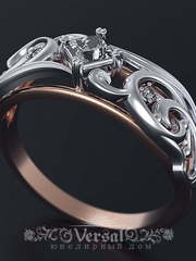 Помолвочное кольцо VGPKP0101 из Комбинированные от Ювелирный Дом Версаль 2