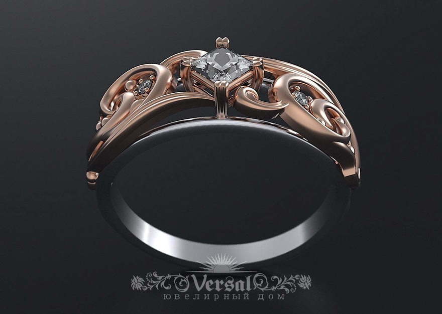 Помолвочное кольцо VGPKP0101 из Комбинированные от Ювелирный Дом Версаль 3