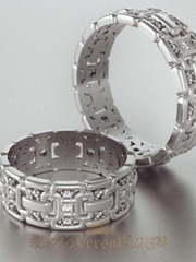 Обручальные кольца VGOK0172 из Белое золото, Платина от Ювелирный Дом Версаль 1