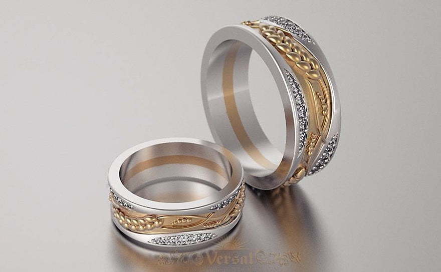 Обручальные кольца VGOK0117 из Комбинированные от Ювелирный Дом Версаль 4