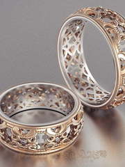 Обручальные кольца VGOK0119 из Комбинированные от Ювелирный Дом Версаль 2