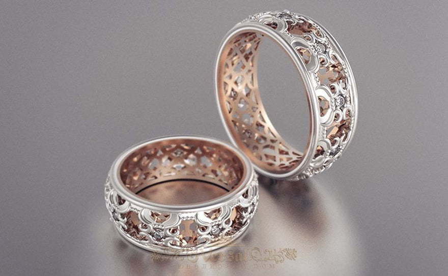 Обручальные кольца VGOK0119 из Комбинированные от Ювелирный Дом Версаль 6
