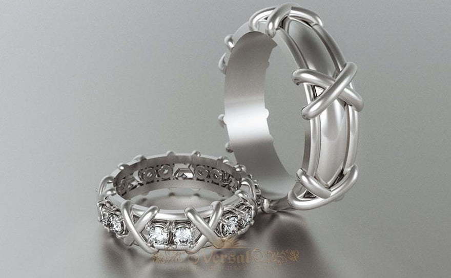 Обручальные кольца VGOK0127 из Белое золото, Платина от Ювелирный Дом Версаль 1