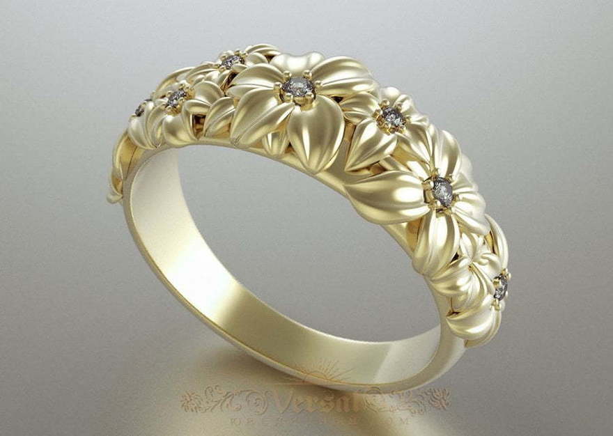 Помолвочные кольца VGPK0104 из Желтое золото от Ювелирный Дом Версаль 1