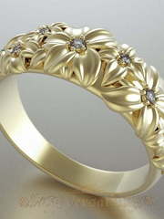 Помолвочные кольца VGPK0104 из Желтое золото от Ювелирный Дом Версаль 1