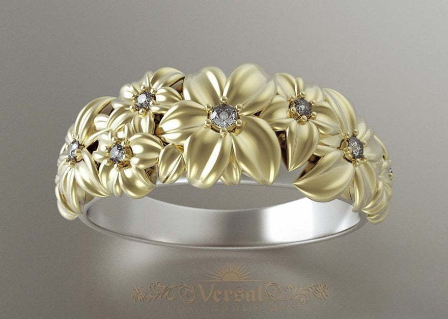 Помолвочные кольца VGPK0104 из Комбинированные от Ювелирный Дом Версаль 1