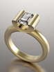 Помолвочное кольцо VGPK0019 из Желтое золото, Розовое (красное) золото от Ювелирный Дом Версаль 1