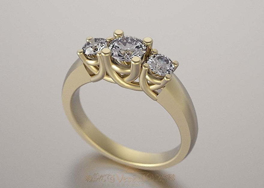 Помолвочное кольцо VGPK0042 из Желтое золото от Ювелирный Дом Версаль 1