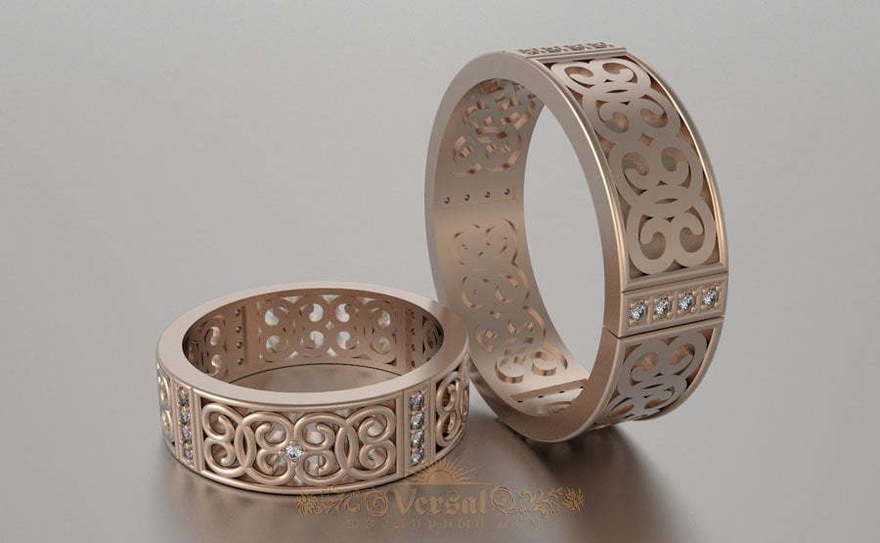 Обручальные кольца VGOK0179 из Розовое (красное) золото от Ювелирный Дом Версаль 1