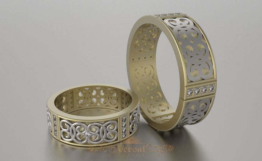 Обручальные кольца VGOK0179 из Комбинированные от Ювелирный Дом Версаль 2