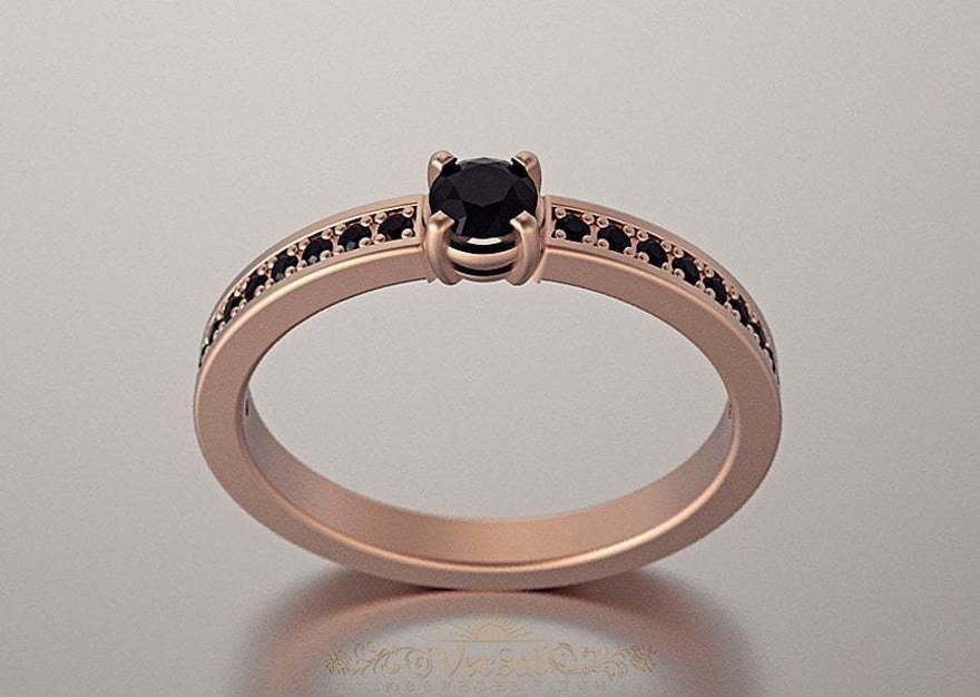 Помолвочное кольцо VGPK0091 из Розовое (красное) золото от Ювелирный Дом Версаль 1