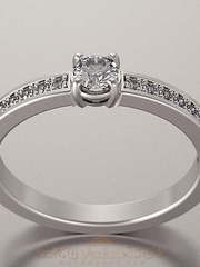 Помолвочное кольцо VGPK0091 из Белое золото от Ювелирный Дом Версаль 1