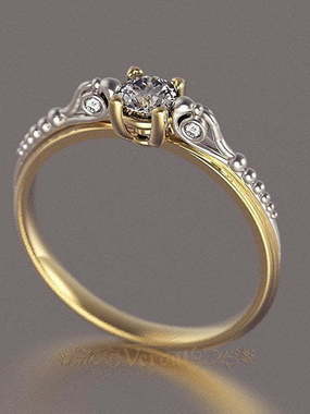 Помолвочное кольцо VGPK0090 из Комбинированные от Ювелирный Дом Версаль 1