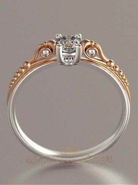 Помолвочное кольцо VGPK0090 из Комбинированные от Ювелирный Дом Версаль 2