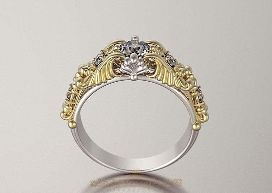 Помолвочное кольцо VGPK0102 из Комбинированные от Ювелирный Дом Версаль 1