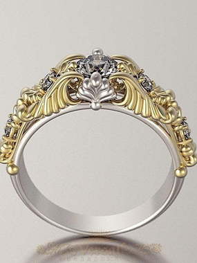 Помолвочное кольцо VGPK0102 из Комбинированные от Ювелирный Дом Версаль 1