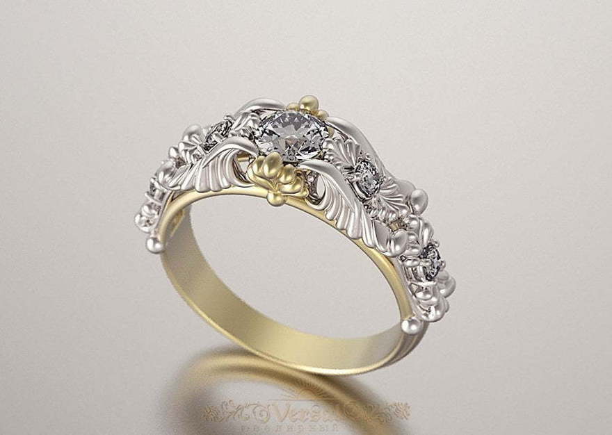 Помолвочное кольцо VGPK0102 из Комбинированные от Ювелирный Дом Версаль 3
