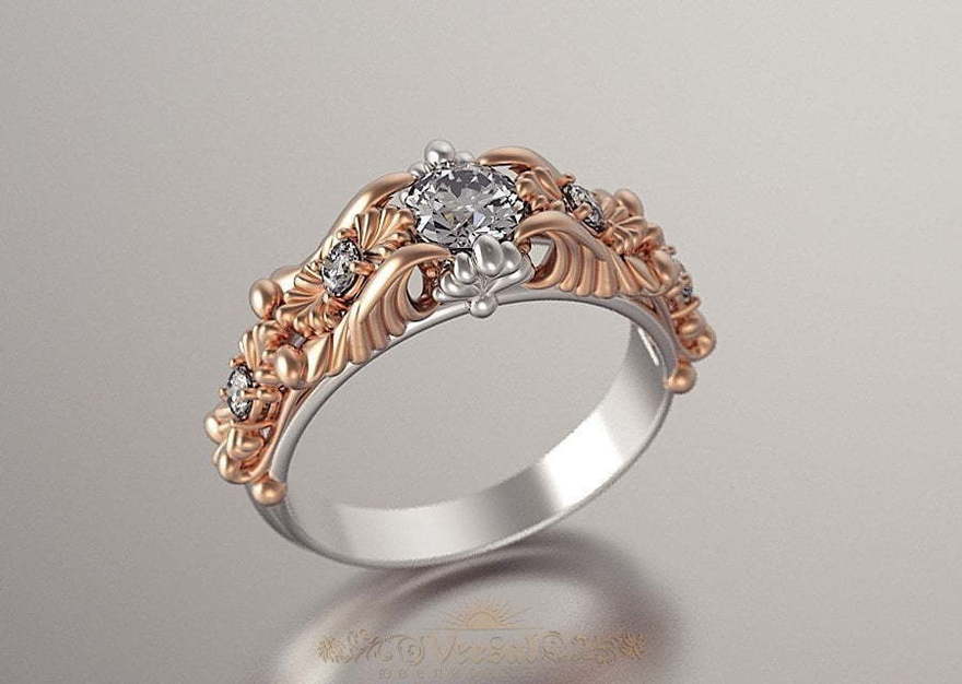 Помолвочное кольцо VGPK0102 из Комбинированные от Ювелирный Дом Версаль 4