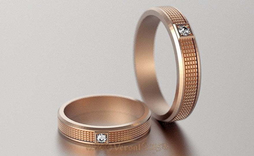 Обручальные кольца VGOK0052 из Розовое (красное) золото от Ювелирный Дом Версаль 1