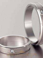 Обручальные кольца VGOK0052 из Белое золото, Платина от Ювелирный Дом Версаль 1