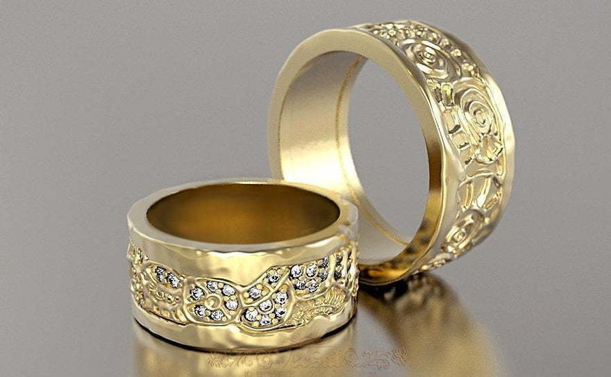 Обручальные кольца VGOK0123 из Желтое золото от Ювелирный Дом Версаль 1