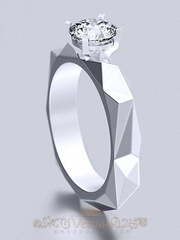 Помолвочное кольцо VGPK0081 из Белое золото от Ювелирный Дом Версаль 2