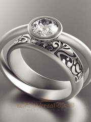 Помолвочные кольца VGPK0094 из Белое золото от Ювелирный Дом Версаль 1