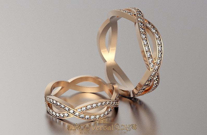 Обручальные кольца VGOK0032 из Розовое (красное) золото от Ювелирный Дом Версаль 1