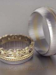 Обручальные кольца VGOK0170 из Комбинированные от Ювелирный Дом Версаль 2