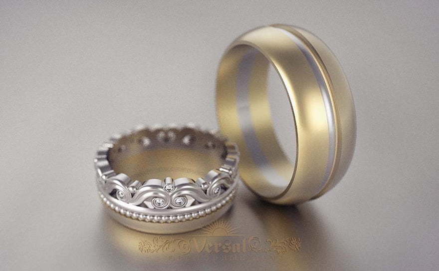 Обручальные кольца VGOK0170 из Комбинированные от Ювелирный Дом Версаль 4