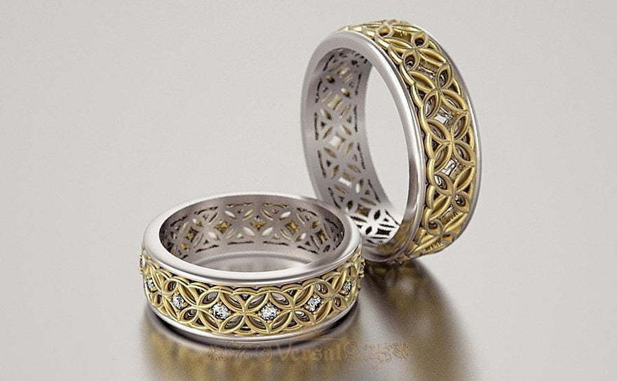 Обручальные кольца VGOK0078 из Комбинированные от Ювелирный Дом Версаль 1