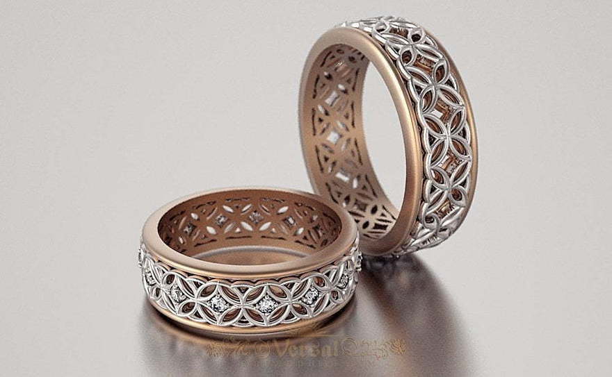 Обручальные кольца VGOK0078 из Комбинированные от Ювелирный Дом Версаль 2