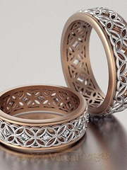 Обручальные кольца VGOK0078 из Комбинированные от Ювелирный Дом Версаль 2