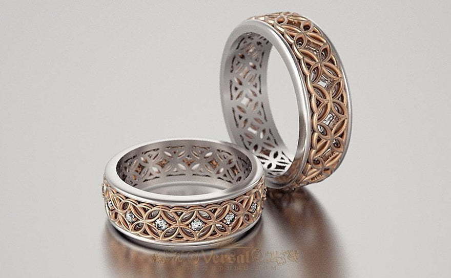 Обручальные кольца VGOK0078 из Комбинированные от Ювелирный Дом Версаль 4
