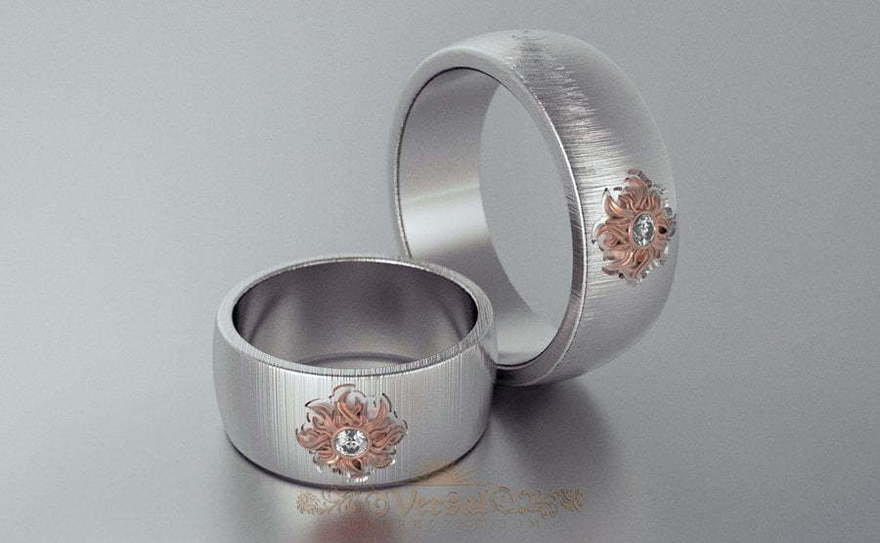 Обручальные кольца VGOK0105 из Белое золото, Платина от Ювелирный Дом Версаль 1
