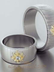 Обручальные кольца VGOK0105 из Белое золото, Платина от Ювелирный Дом Версаль 2