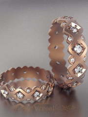 Обручальные кольца VGOK0010 из Розовое (красное) золото от Ювелирный Дом Версаль 1