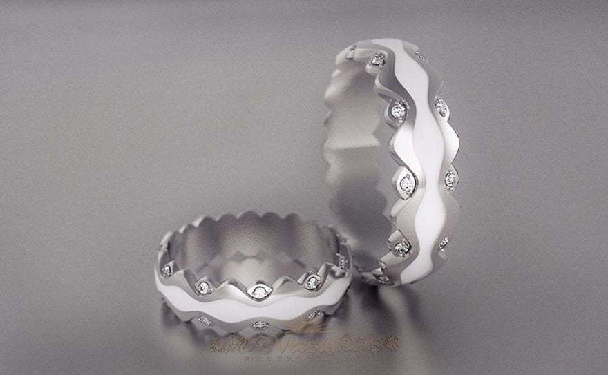 Обручальные кольца VGOK0011 из Белое золото, Платина от Ювелирный Дом Версаль 2