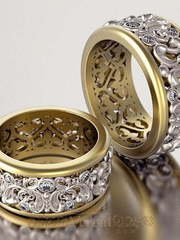 Обручальные кольца VGOK0115 из Комбинированные от Ювелирный Дом Версаль 1