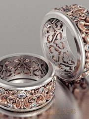 Обручальные кольца VGOK0115 из Комбинированные от Ювелирный Дом Версаль 2