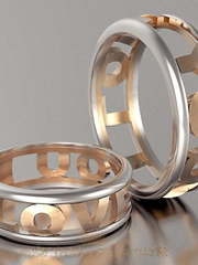 Обручальные кольца VGOK0017 из Комбинированные от Ювелирный Дом Версаль 2